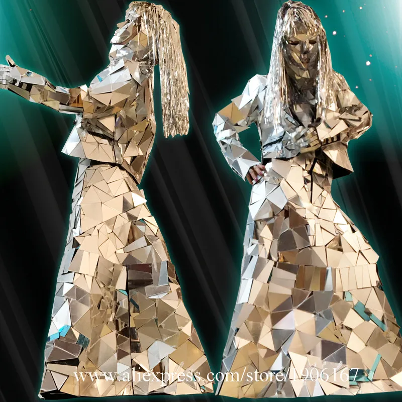 Nightclub DS Performance Art Silver Mirror Woman Dress Christmas Party DJ Mirror Man Cosplay Clothes Stage Ballroom Dance Suit
Nightclub DS Performance Art Silver Mirror Woman Dress Christmas Party DJ Mirror Man Cosplay Clothes Stage Ballroom Dance Suit