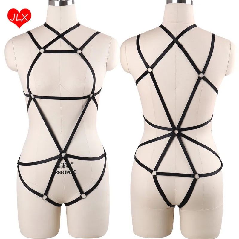 Sexy Body suit Elastic Body Harness Cage bra Lingerie Bondage Harness Wedding Leg Garter Belt Goth Rave Suspender Belt
Sexy Body suit Elastic Body Harness Cage bra Lingerie Bondage Harness Wedding Leg Garter Belt Goth Rave Suspender Belt