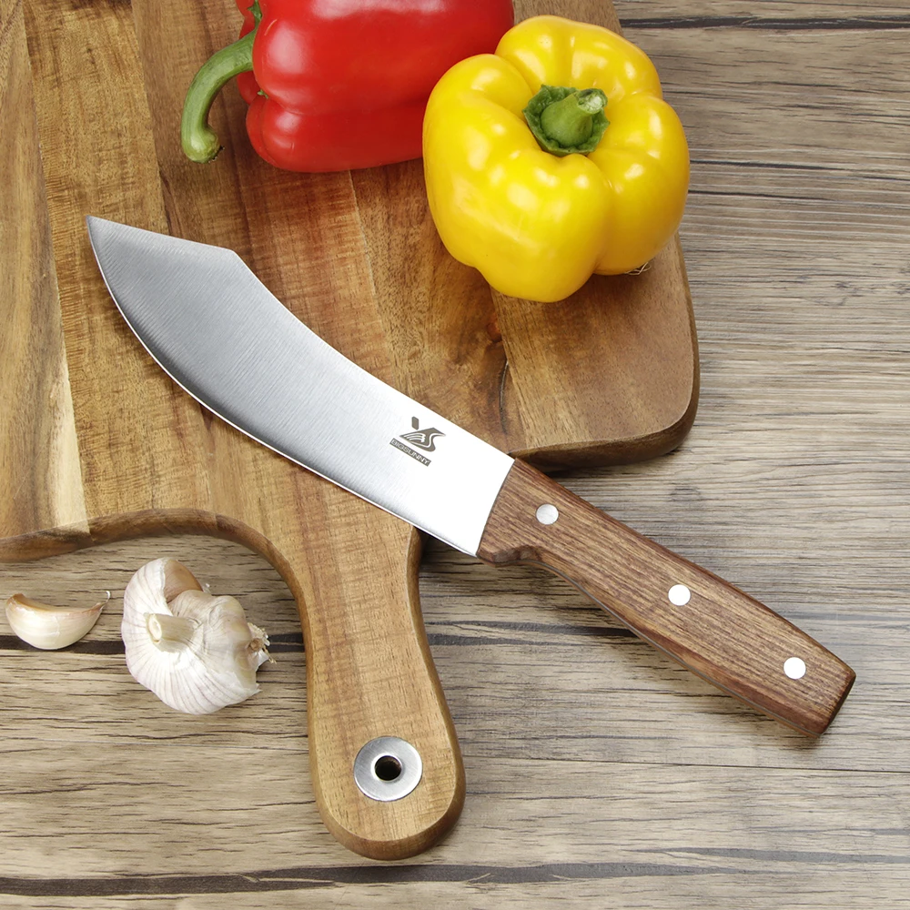 BIGSUNNY Stainless Steel Butcher Knife Chef's Knife - 7 Inches Sharp Blade - Rosewood Handle- For Peeling Meat Knife
BIGSUNNY Stainless Steel Butcher Knife Chef's Knife - 7 Inches Sharp Blade - Rosewood Handle- For Peeling Meat Knife