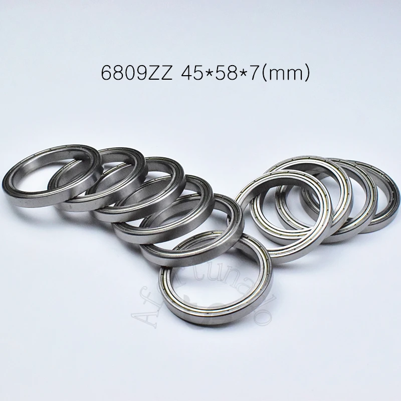 Bearing 10pcs 6809ZZ 45*58*7(mm) chrome steel Metal Sealed High speed Mechanical equipment parts
Bearing 10pcs 6809ZZ 45*58*7(mm) chrome steel Metal Sealed High speed Mechanical equipment parts