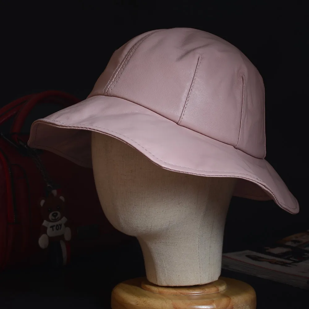 Women's Ladies Genuine leather Pink Sunbonnet Fedoras Fishing Hat Bucket Hats Cloche Hat Newsboy Caps/Hats
Women's Ladies Genuine leather Pink Sunbonnet Fedoras Fishing Hat Bucket Hats Cloche Hat Newsboy Caps/Hats