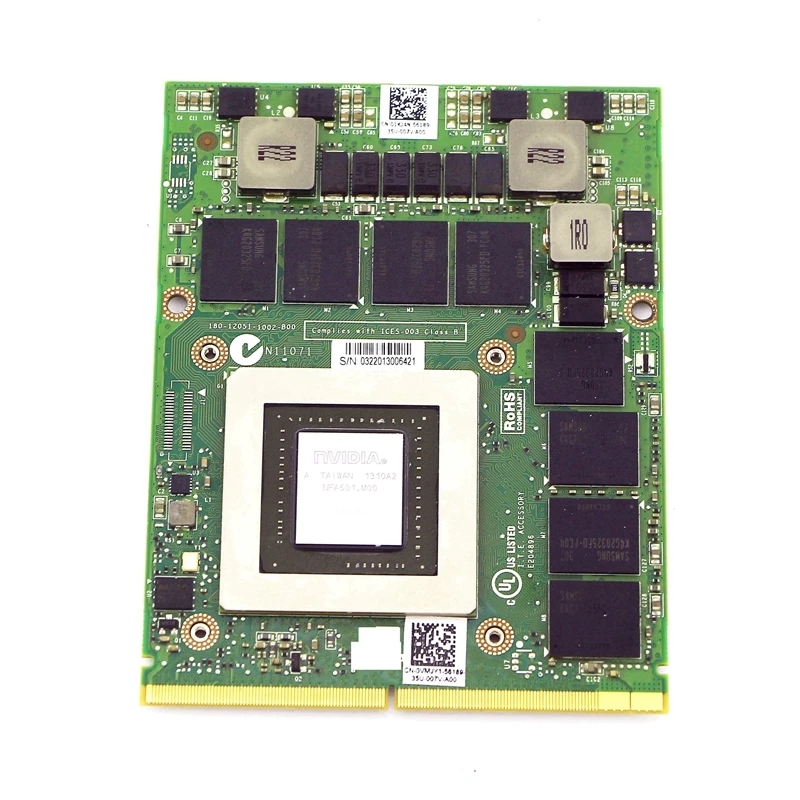 1KJ4N / VMJY1 Genuine Quadro K5000M 4GB Video Graphics Card for Dell Precision M6600 / M6700 
1KJ4N / VMJY1 Genuine Quadro K5000M 4GB Video Graphics Card for Dell Precision M6600 / M6700