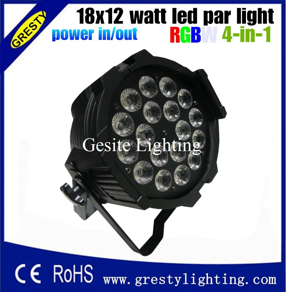 6 pieces/lot 18x12W RGBW Led Par Light DMX Stage Lights Business Lights Professional Flat Par power in power out
6 pieces/lot 18x12W RGBW Led Par Light DMX Stage Lights Business Lights Professional Flat Par power in power out