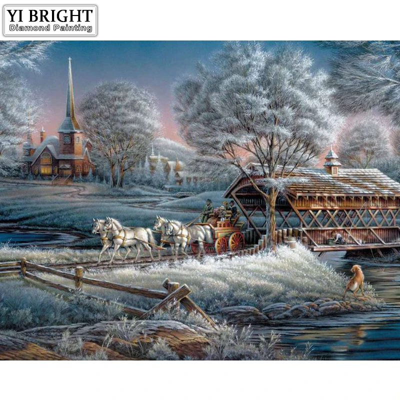 New Needle Thread Diamond Painting Beautiful Snow Winter Landscape Diamond Embroidery Square Round Drill Diamond Mosaic Picture
New Needle Thread Diamond Painting Beautiful Snow Winter Landscape Diamond Embroidery Square Round Drill Diamond Mosaic Picture