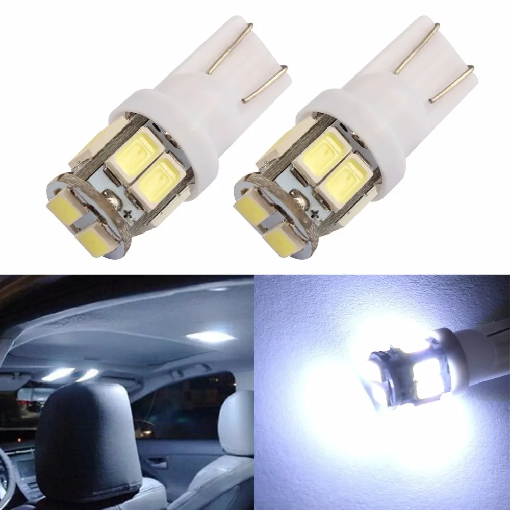 10PCS T10-5630-10SMD Car Side Wedge Cool White LED Light bulbs W5W 2825 921 194 168 For Car Styling Lighting
10PCS T10-5630-10SMD Car Side Wedge Cool White LED Light bulbs W5W 2825 921 194 168 For Car Styling Lighting