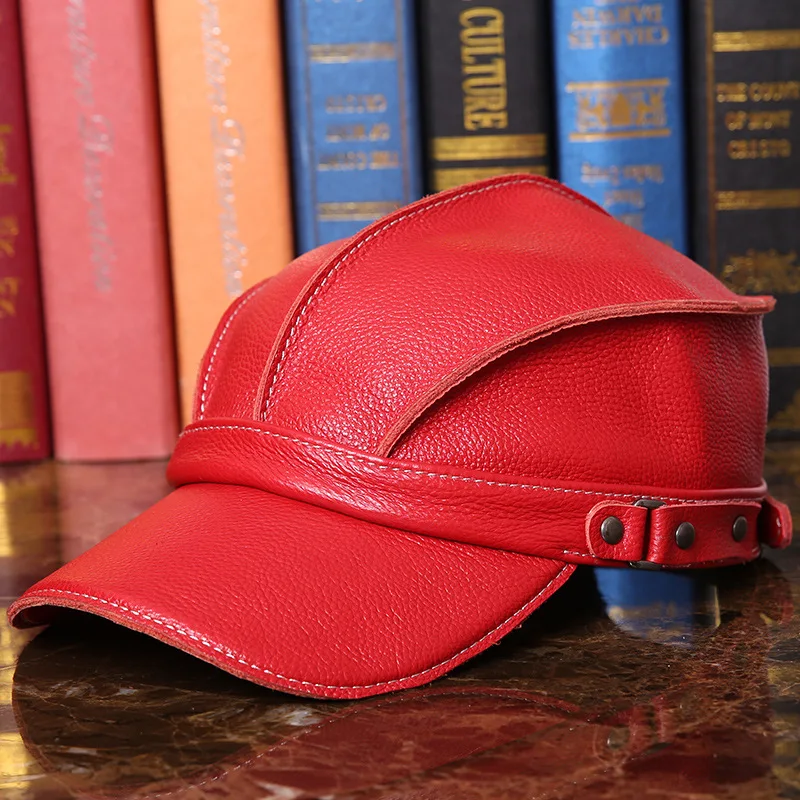 Male Outdoor Sunshade Hat Yong Man Peaked Cap Men's Autumn and Winter Warm 100% Leather Baseball Cap New Year Gift B-7280
Male Outdoor Sunshade Hat Yong Man Peaked Cap Men's Autumn and Winter Warm 100% Leather Baseball Cap New Year Gift B-7280