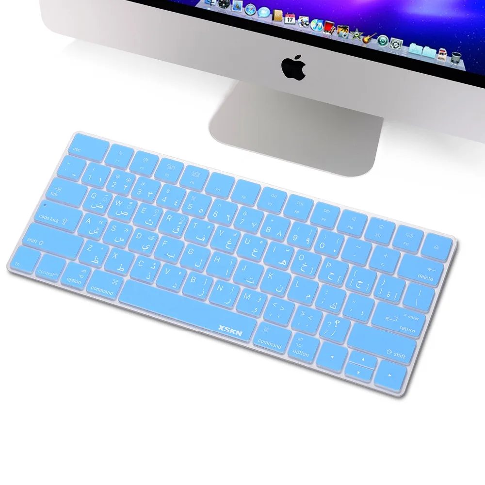 Чехол для клавиатуры Magic Keyboard с арабской раскладкой, защитная пленка для клавиатуры XSKN Blue из мягкого силикона с арабской раскладкой для клав...
Чехол для клавиатуры Magic Keyboard с арабской раскладкой, защитная пленка для клавиатуры XSKN Blue из мягкого силикона с арабской раскладкой для клав...