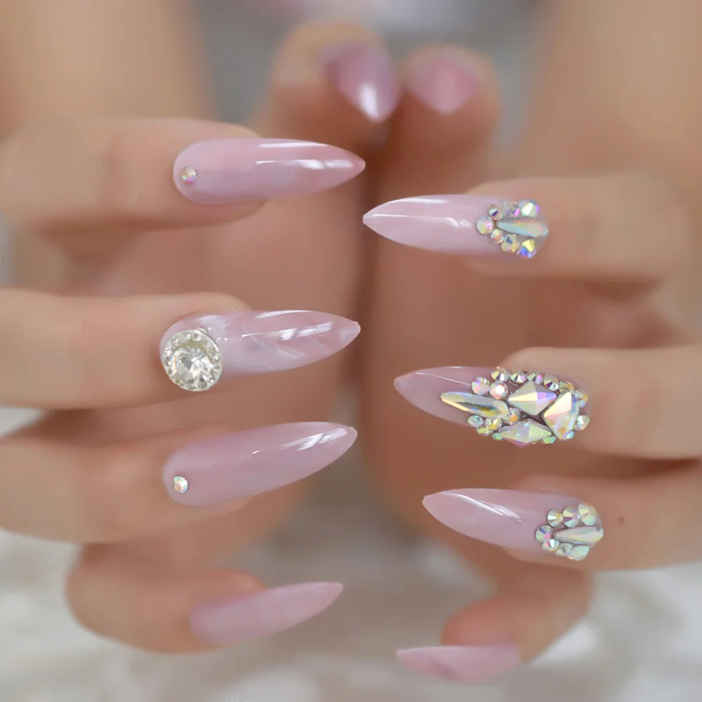 Diamond Super Long Fake Nail Rhinestone Marble Customs for Wedding False Nail Designed Full Cover Artificial Nails
Diamond Super Long Fake Nail Rhinestone Marble Customs for Wedding False Nail Designed Full Cover Artificial Nails