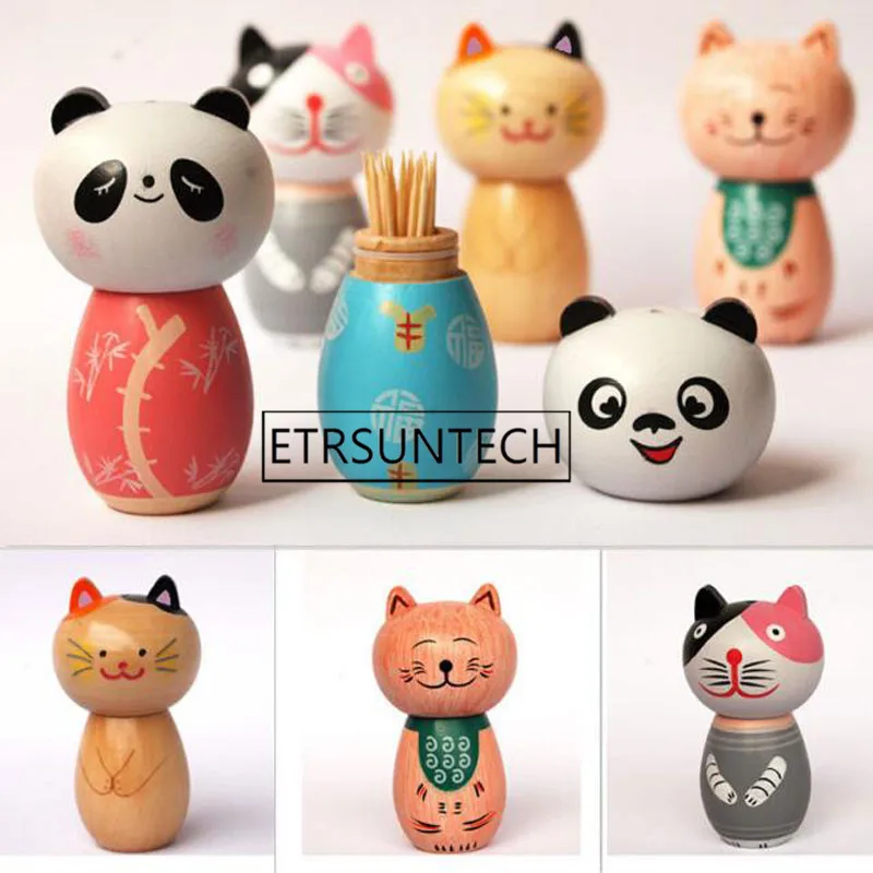 100pcs Cartoon Animal Wood Toothpick Holder Unique Decorative Case Box Storage Organizer Panda Cat Pig
100pcs Cartoon Animal Wood Toothpick Holder Unique Decorative Case Box Storage Organizer Panda Cat Pig