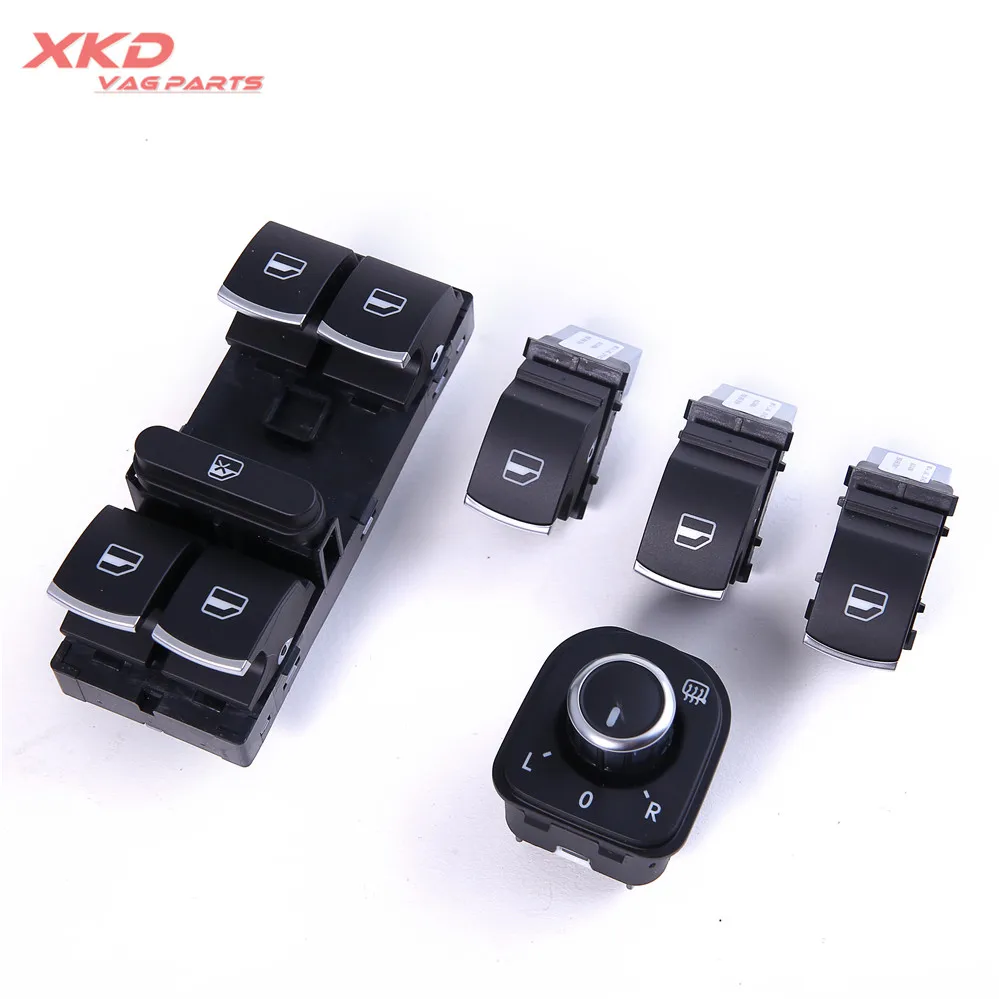5Pcs Chrome Side Mirror Master Window Switches Set fit For VW Jetta MK6 Vento Passat B6 5K4 959 857 5ND 959 565 5ND959855
5Pcs Chrome Side Mirror Master Window Switches Set fit For VW Jetta MK6 Vento Passat B6 5K4 959 857 5ND 959 565 5ND959855