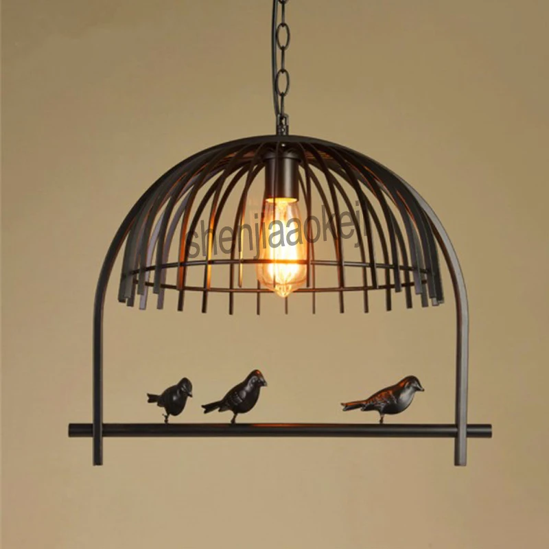 Creative Home Chandelier Vintage Iron Chandelier Restaurant Bar Cafe Bird Decor Hanging Lamp 1 Head Birdcage Lamp 220V 1PC
Creative Home Chandelier Vintage Iron Chandelier Restaurant Bar Cafe Bird Decor Hanging Lamp 1 Head Birdcage Lamp 220V 1PC