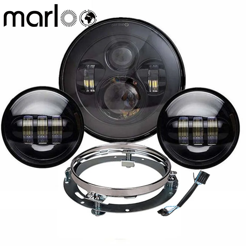Motorcycle 7" Headlight 4.5Inch Fog Passing Light With 7Inch Mounting Bracket For Harley Road King Street Glide FLHTCUSE
Motorcycle 7" Headlight 4.5Inch Fog Passing Light With 7Inch Mounting Bracket For Harley Road King Street Glide FLHTCUSE