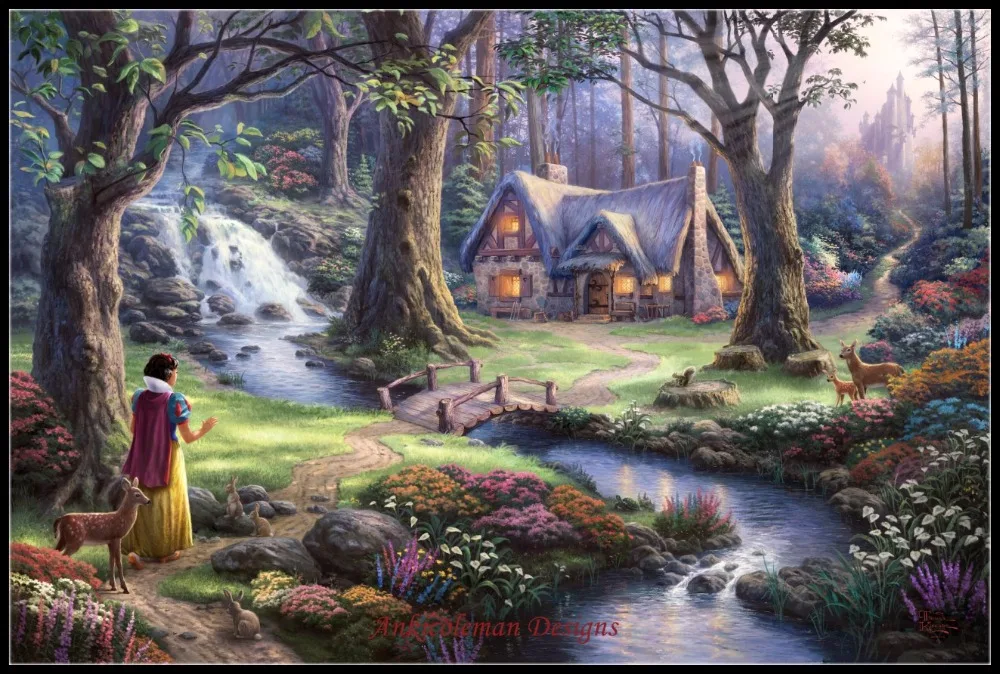 Needlework for embroidery DIY DMC High Quality - Counted Cross Stitch Kits 14 ct Oil painting - Snow White Discovers the Cottage
Needlework for embroidery DIY DMC High Quality - Counted Cross Stitch Kits 14 ct Oil painting - Snow White Discovers the Cottage