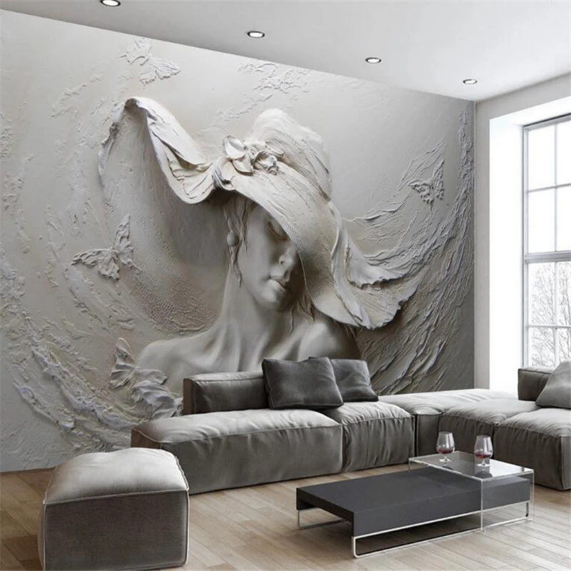 Beibehang Custom 3D Wallpaper Stereo Relief Beauty Background Wall Living Room Bedroom TV Background wallpaper for walls 3 D
Beibehang Custom 3D Wallpaper Stereo Relief Beauty Background Wall Living Room Bedroom TV Background wallpaper for walls 3 D