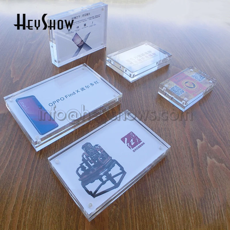 10X Acrylic Magnetic Price Tag Holders Crystal Clear Desk Cards Racks Photo Display Stands Menu Sign Bases Label Frames for Offi
10X Acrylic Magnetic Price Tag Holders Crystal Clear Desk Cards Racks Photo Display Stands Menu Sign Bases Label Frames for Offi