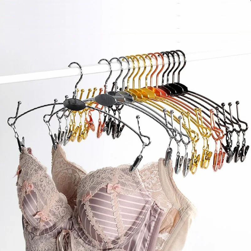 10pcs/lot 28cm Stainless steel hangers for clothes rack metal underwear hanger rack underwear bra hanger clip (20pcs free LOGO)
10pcs/lot 28cm Stainless steel hangers for clothes rack metal underwear hanger rack underwear bra hanger clip (20pcs free LOGO)