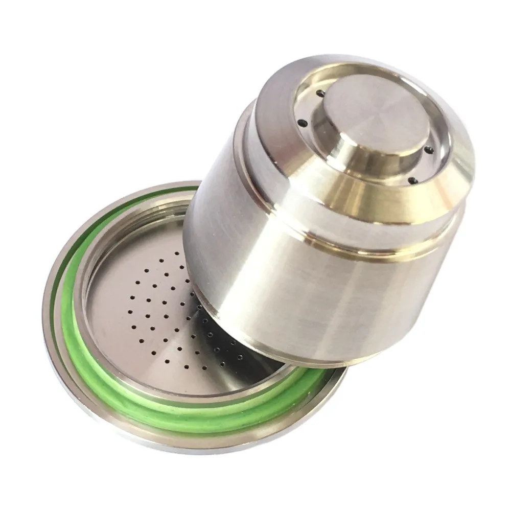 High Quality Stainless Steel Compatible For Nespresso Machine Refillable Reusable Coffee Capsule with Silicone Ring Replacement
High Quality Stainless Steel Compatible For Nespresso Machine Refillable Reusable Coffee Capsule with Silicone Ring Replacement