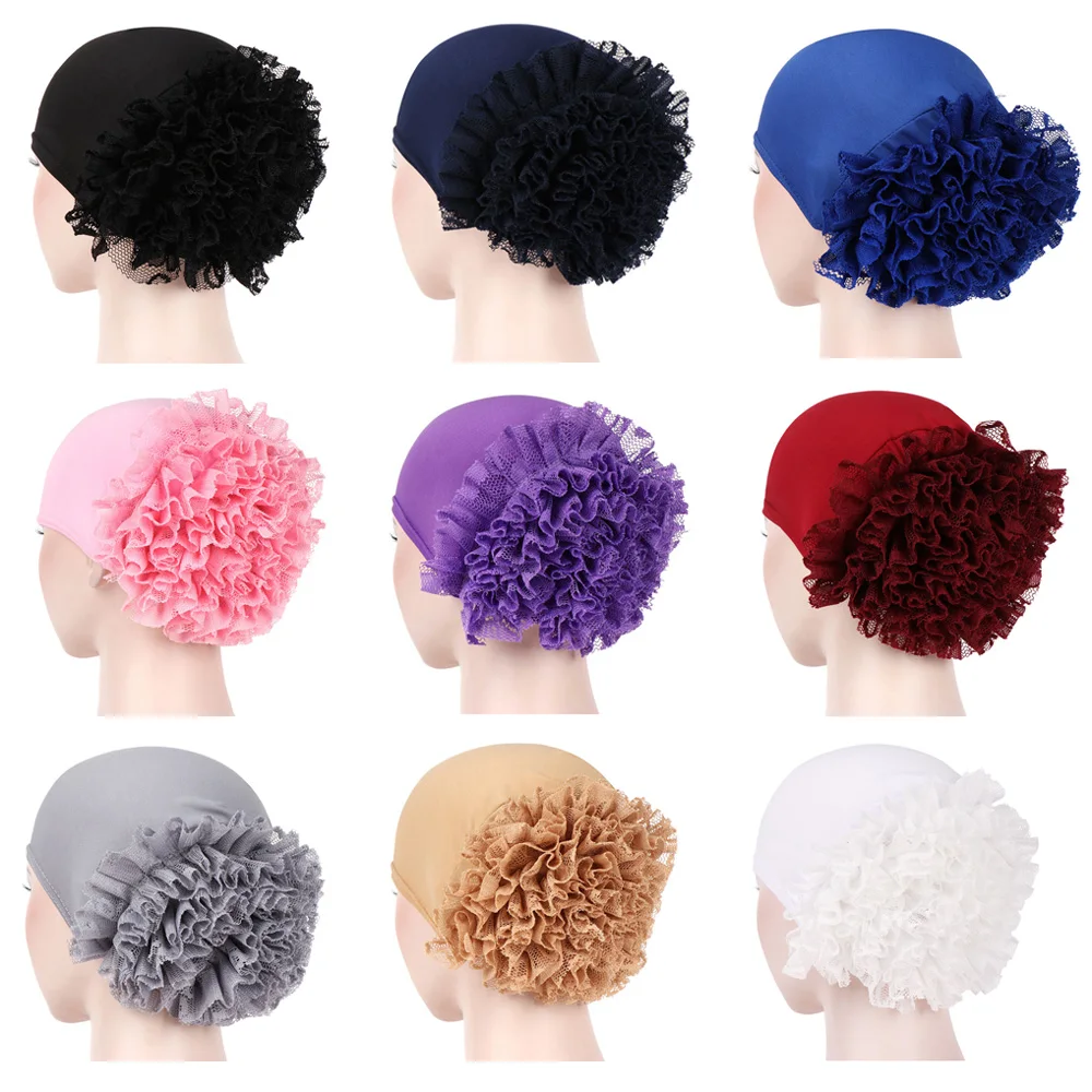 Women Solid Color Turban Hat Slouchy Lace Disk Flower Hats Hair Head Wrap Cap HATQD0071
Women Solid Color Turban Hat Slouchy Lace Disk Flower Hats Hair Head Wrap Cap HATQD0071