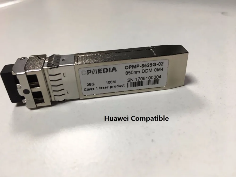 28Gb/s 850nm Multi-mode SFP28 Transceiver,25G SFP28 SR optic module compatible with Huawei
28Gb/s 850nm Multi-mode SFP28 Transceiver,25G SFP28 SR optic module compatible with Huawei