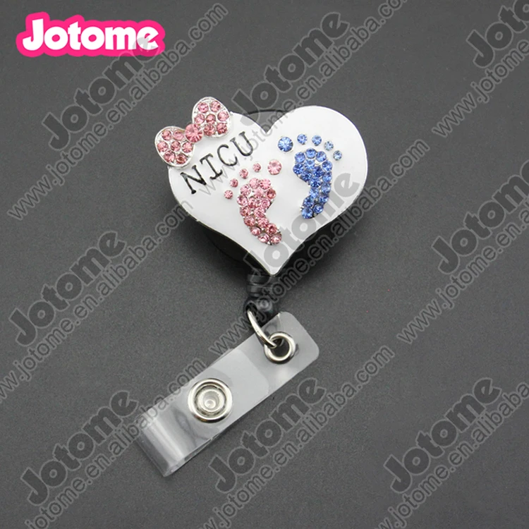 100pcs Mix Style A Lots New Style Baby Footprint NICU Nurse Retractable ID Badge Reel Holder
100pcs Mix Style A Lots New Style Baby Footprint NICU Nurse Retractable ID Badge Reel Holder