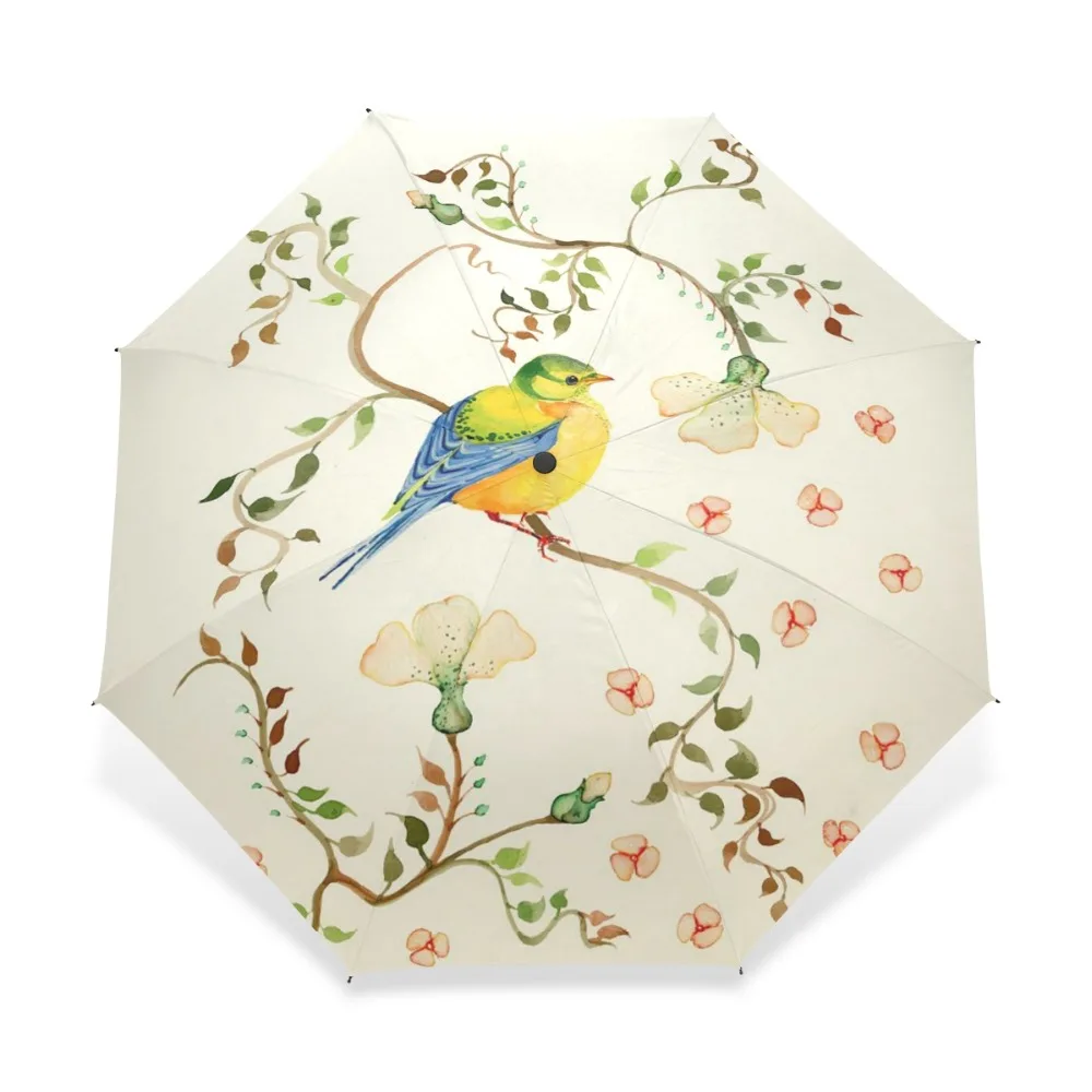 Watercolor Flower Bird Art Girl Umbrella Rain Women Creative Famous Brand Folding Female Automatic Umbrella Yellow for Lady Gift
Watercolor Flower Bird Art Girl Umbrella Rain Women Creative Famous Brand Folding Female Automatic Umbrella Yellow for Lady Gift