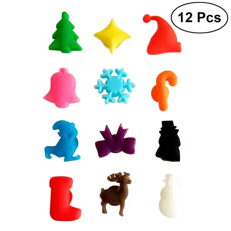 12pcs Multicolor Suction Cup Glasses Marker Silicone Label Christmas Party Dedicated Glass Cup Recognizer Tools
12pcs Multicolor Suction Cup Glasses Marker Silicone Label Christmas Party Dedicated Glass Cup Recognizer Tools