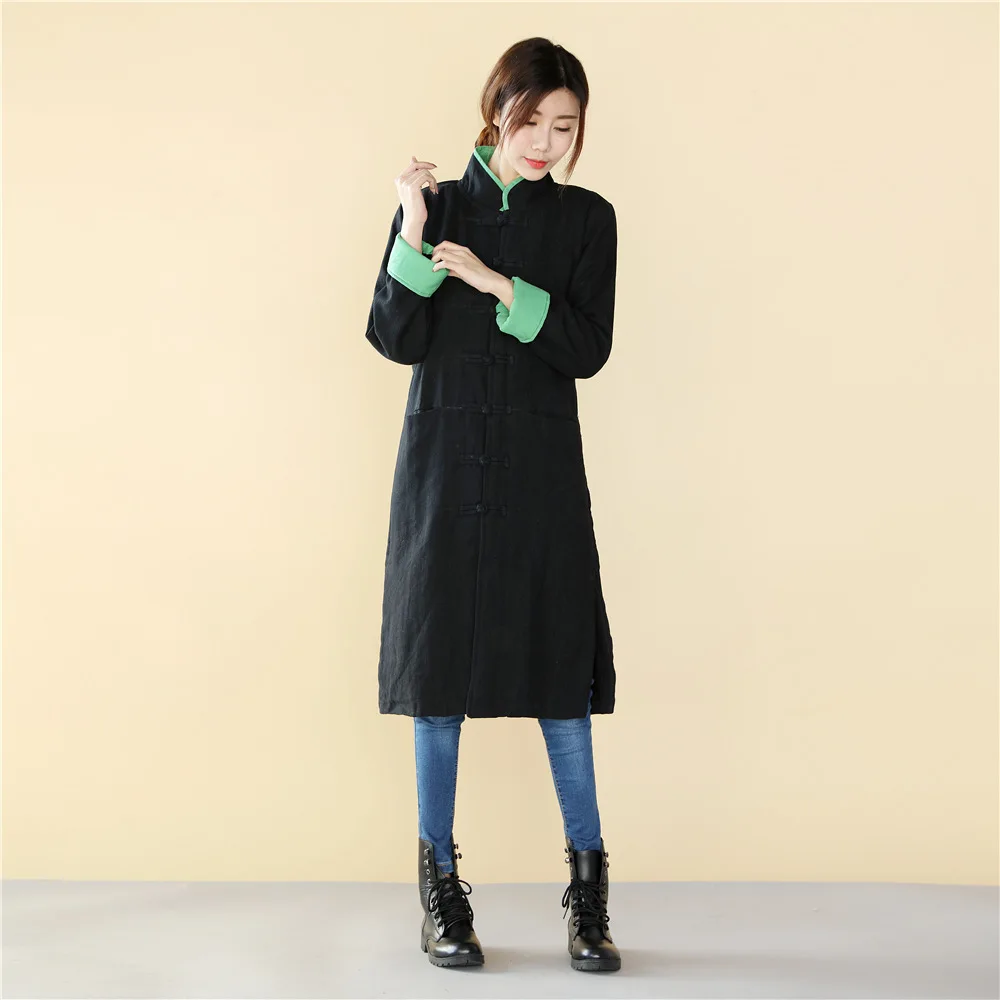 Spring Original Coat Robe Outwear Chinese Retro style Long length Linen jacket flax cotton Comfortable fabric Clothes long gown
Spring Original Coat Robe Outwear Chinese Retro style Long length Linen jacket flax cotton Comfortable fabric Clothes long gown