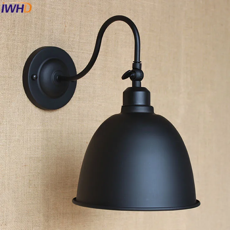 IWHD Vintage Black Wall Lamp loft Retro hallway wall lights Iron lamp Angel Adjustable Lampen Home Lighting E27 Led Edison Bulb
IWHD Vintage Black Wall Lamp loft Retro hallway wall lights Iron lamp Angel Adjustable Lampen Home Lighting E27 Led Edison Bulb