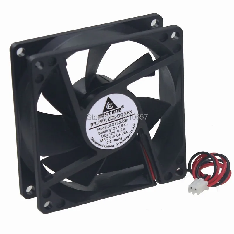 20 PCS LOT Gdstime 80mm 80x80x25mm 8025B Dual Ball DC 12V 2P Brushless Silent Computer Fan
20 PCS LOT Gdstime 80mm 80x80x25mm 8025B Dual Ball DC 12V 2P Brushless Silent Computer Fan