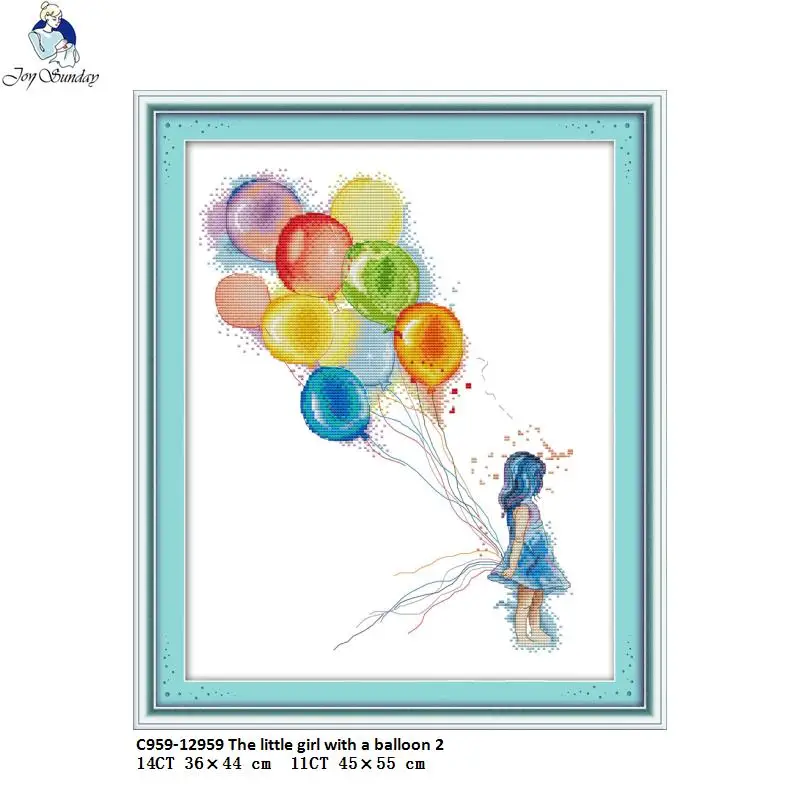 Joy Sunday The little girl with a balloon 2 Counted DIY Hand Cross Stitch 11CT 14CT DMC Printed Cloth for Embroidery Sets
Joy Sunday The little girl with a balloon 2 Counted DIY Hand Cross Stitch 11CT 14CT DMC Printed Cloth for Embroidery Sets