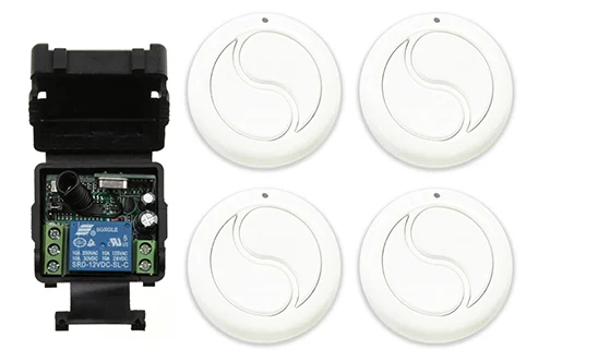 DC12V 24V 1CH 10A Relay RF Wireless Remote Control Switch Wireless Light Switch Receiver+Transmitter Garage Door shutters/ lamp
DC12V 24V 1CH 10A Relay RF Wireless Remote Control Switch Wireless Light Switch Receiver+Transmitter Garage Door shutters/ lamp