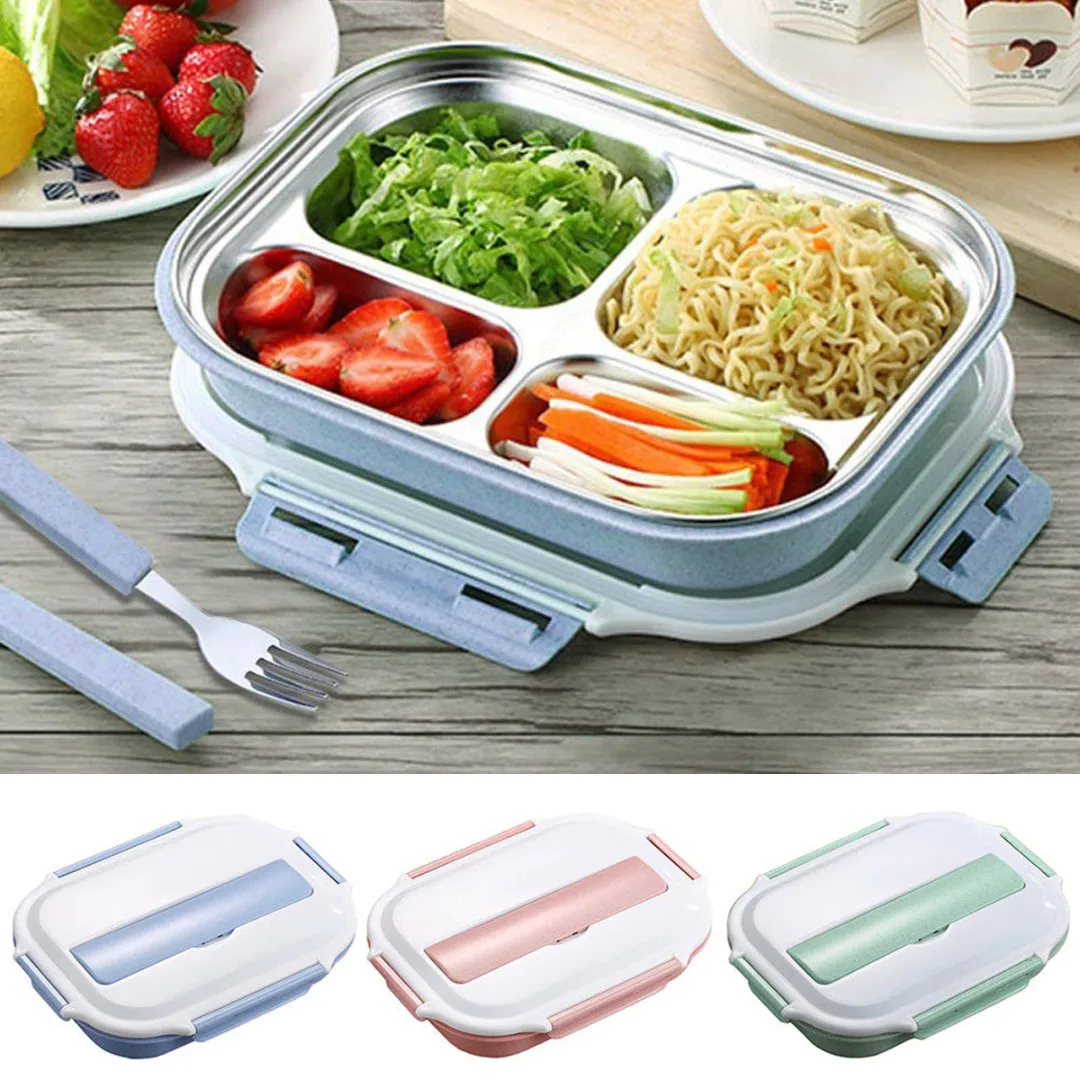 Stainless Steel Thermal Bento Kids Lunch Box Children Divided Food Container 3 Colors
Stainless Steel Thermal Bento Kids Lunch Box Children Divided Food Container 3 Colors