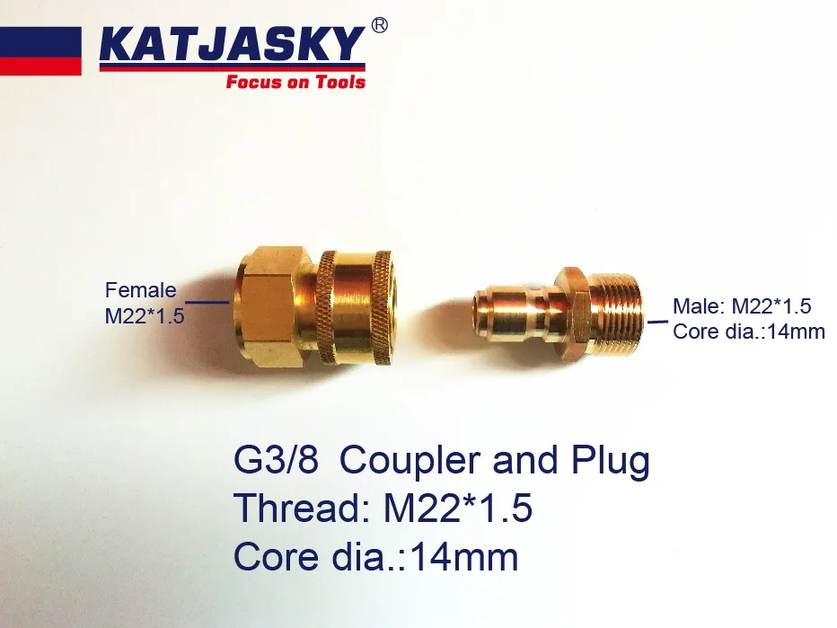 FM22*1.5-3/8 quick ball coupling connector, 3/8 plug M22 core dia.:14mm high pressure 350bar
FM22*1.5-3/8 quick ball coupling connector, 3/8 plug M22 core dia.:14mm high pressure 350bar
