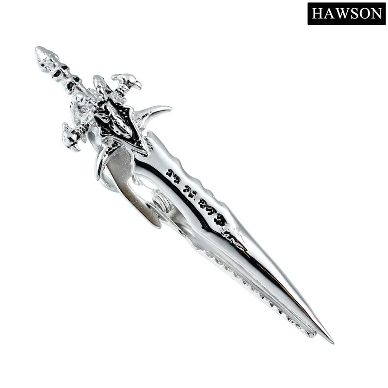 Модные ювелирные изделия бренда HAWSON, персонализированные тонкие серебряные клипсы для галстука в виде меча для мужчин
Модные ювелирные изделия бренда HAWSON, персонализированные тонкие серебряные клипсы для галстука в виде меча для мужчин