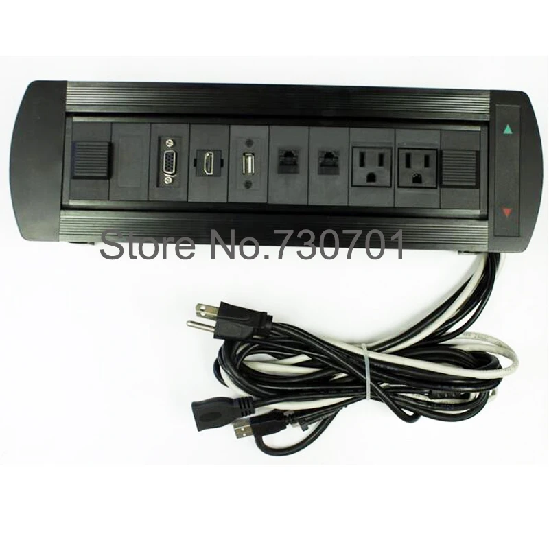 Silver/Black Flipping USA power Inside Job Multifunction Electric Flip Power Data Furniture Grommet Black and Silver Grommet Soc
Silver/Black Flipping USA power Inside Job Multifunction Electric Flip Power Data Furniture Grommet Black and Silver Grommet Soc