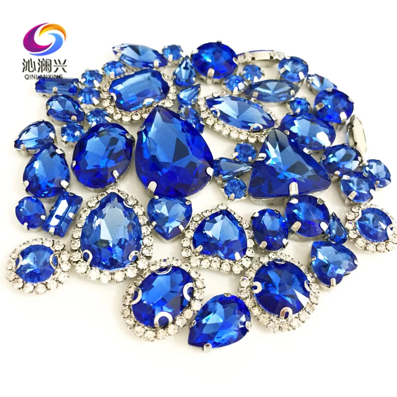 Mix Size Light Blue Crystal Buckle Glass Rhinestones, Silver Base Sewing Accessories, Use for Needlework, DIY Decoration, 50Pcs
Mix Size Light Blue Crystal Buckle Glass Rhinestones, Silver Base Sewing Accessories, Use for Needlework, DIY Decoration, 50Pcs