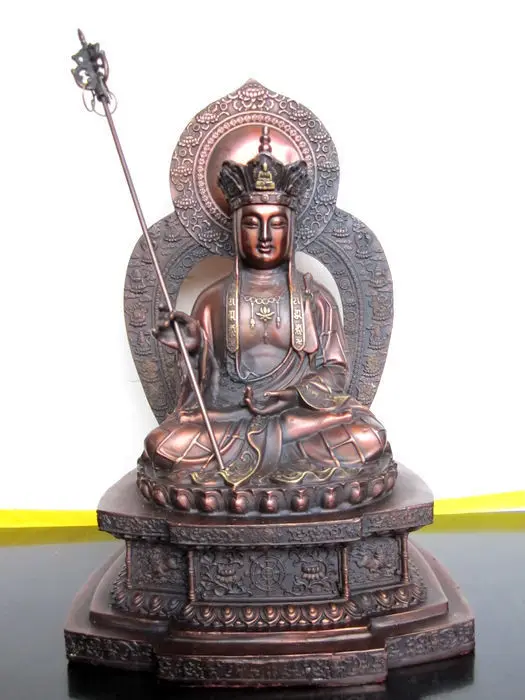 Тибетский буддизм Ksitigarbha, статуя Будды, статуя Будды из красной бронзы, свадебное медное украшение, настоящая латунная статуя
Тибетский буддизм Ksitigarbha, статуя Будды, статуя Будды из красной бронзы, свадебное медное украшение, настоящая латунная статуя