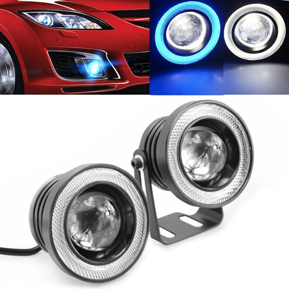 2 pcs Water Proof Projector LED Fog Light With Aura Lens Angel Eyes COB White 12V SUV Off Road Fog Light Headlight
2 pcs Water Proof Projector LED Fog Light With Aura Lens Angel Eyes COB White 12V SUV Off Road Fog Light Headlight