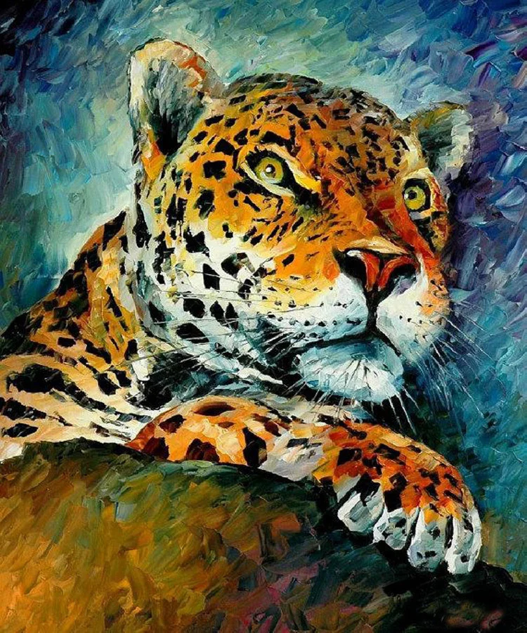 Handmade Abstract Animal Painting Leopard Oil Painting On Canvas For Wall Decoration Knife Painting Panther Painting Decoration
Handmade Abstract Animal Painting Leopard Oil Painting On Canvas For Wall Decoration Knife Painting Panther Painting Decoration