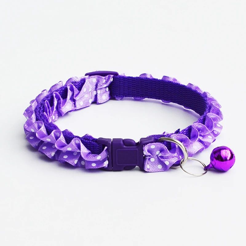 2018 New Fashion Lace Pet Dog Puppy Cat Collars Dot Pattern Adjustable Pet Neck Chain With Bell Pet Collar for Small dogs Cats
2018 New Fashion Lace Pet Dog Puppy Cat Collars Dot Pattern Adjustable Pet Neck Chain With Bell Pet Collar for Small dogs Cats