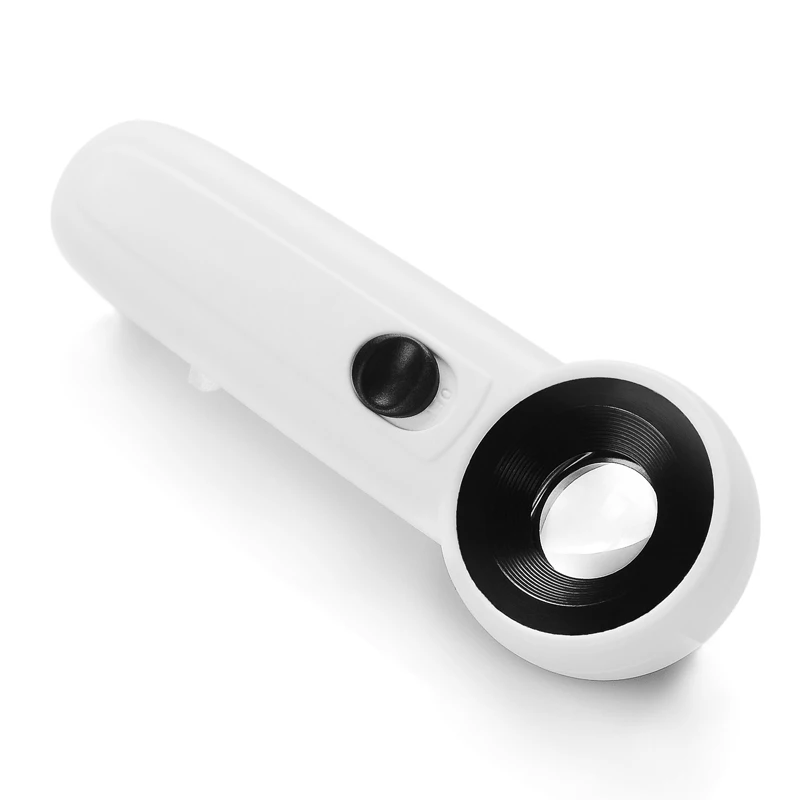 20X Handheld Magnifying Glass Jewelry loupe magnifier Optical Glass lens with 2 LED Light lamp
20X Handheld Magnifying Glass Jewelry loupe magnifier Optical Glass lens with 2 LED Light lamp