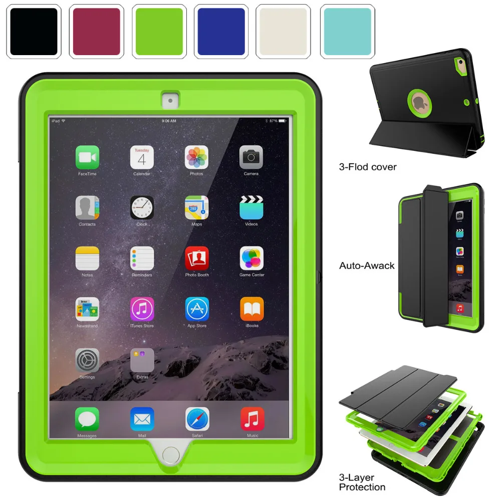 Case For iPad 9.7 6th 5th Generation 2018 2017 Case Slim Auto Sleep Smart Leather Cover Shockproof Stand With Screen Protector
Case For iPad 9.7 6th 5th Generation 2018 2017 Case Slim Auto Sleep Smart Leather Cover Shockproof Stand With Screen Protector