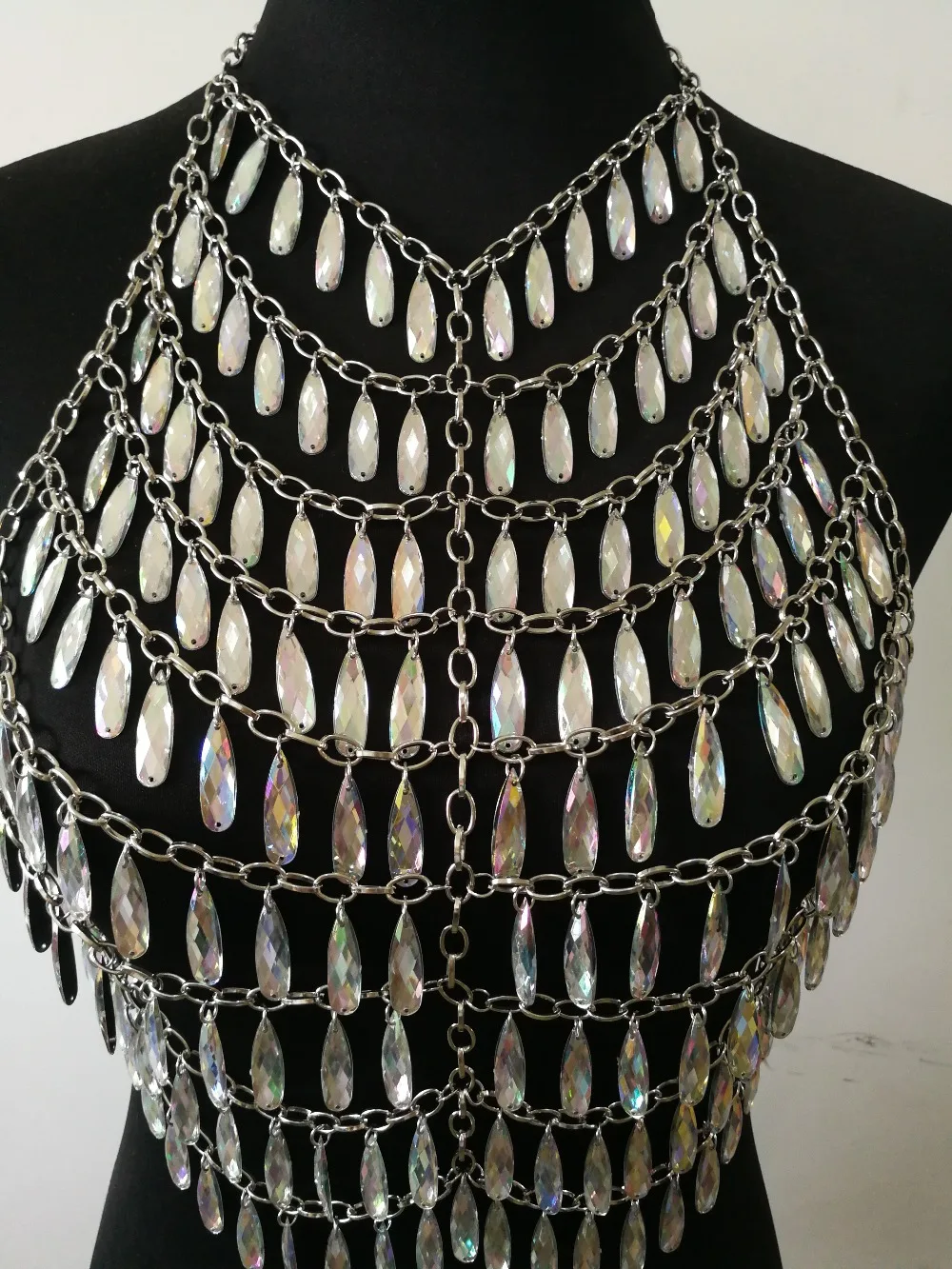 New Fashion Style WRB1081 Women Silver Alloy Chains Plastic Beads Bondage Beach Neck Chain Choker Necklace Jewelry Accessories
New Fashion Style WRB1081 Women Silver Alloy Chains Plastic Beads Bondage Beach Neck Chain Choker Necklace Jewelry Accessories