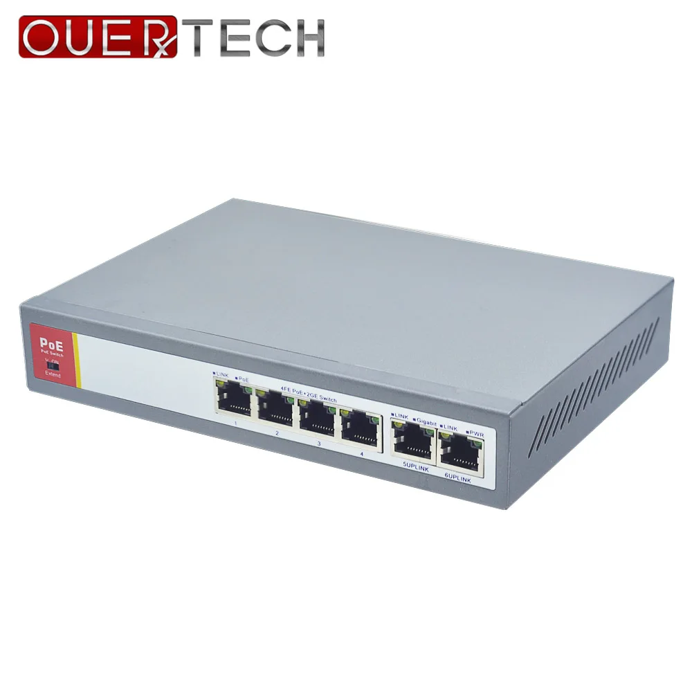 IEEE802.3af 4+2 Port PoE Switch For IP Camera Power Over Ethernet PoE&Optical Transmission For IP Camera System Network Switches
IEEE802.3af 4+2 Port PoE Switch For IP Camera Power Over Ethernet PoE&Optical Transmission For IP Camera System Network Switches