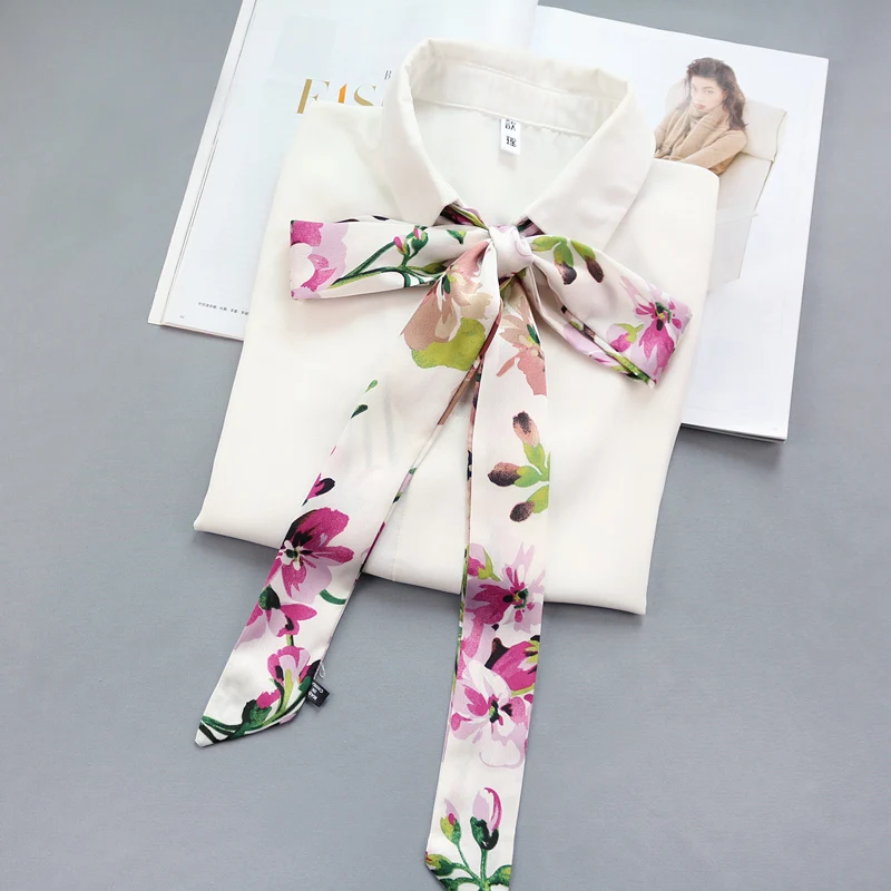 women handle bag belt hair head multifunction decration tie band narrow long neckerchief satin silk small scarf ribbon printed
women handle bag belt hair head multifunction decration tie band narrow long neckerchief satin silk small scarf ribbon printed
