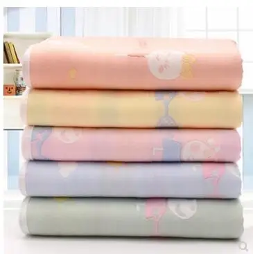 cartoon pattern 100% cotton gauze 6 layers towel blanket for kids baby towels bed blanket indoor
cartoon pattern 100% cotton gauze 6 layers towel blanket for kids baby towels bed blanket indoor