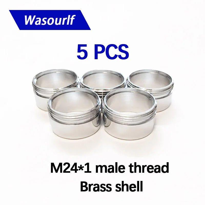 WASOURLF 5 PCS Brass Shell Only For Faucet Aerator Spout M24 Male Thread Size Tap Ring Chrome Plating Copper Welcome Wholesale
WASOURLF 5 PCS Brass Shell Only For Faucet Aerator Spout M24 Male Thread Size Tap Ring Chrome Plating Copper Welcome Wholesale