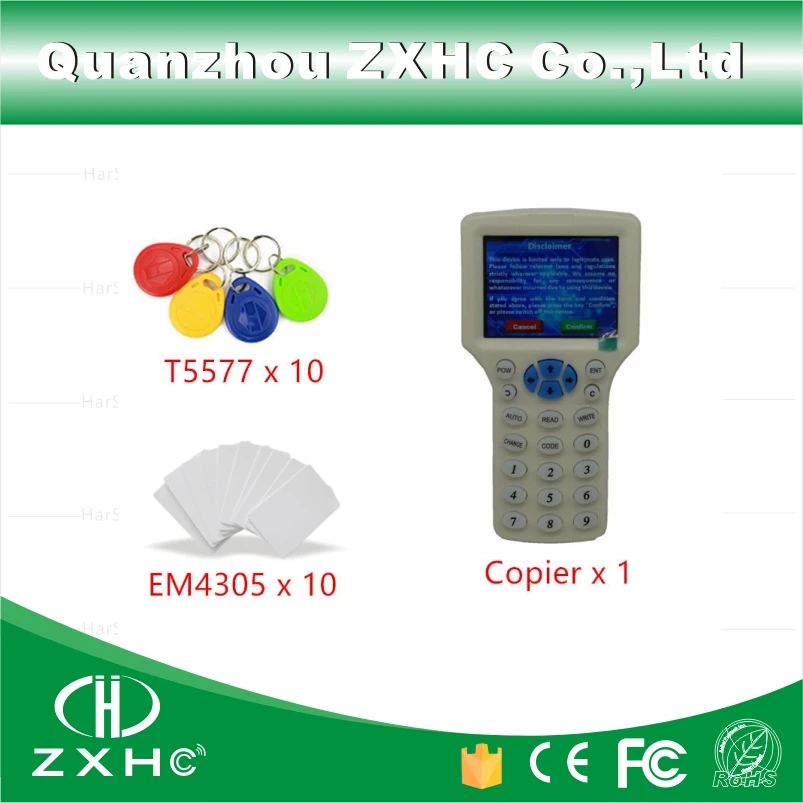 English Language USB RFID Key Card Reader Writer Copier Duplicator 125Khz 13.56Mhz 10 Frequency With 20pcs Programmable Tags
English Language USB RFID Key Card Reader Writer Copier Duplicator 125Khz 13.56Mhz 10 Frequency With 20pcs Programmable Tags