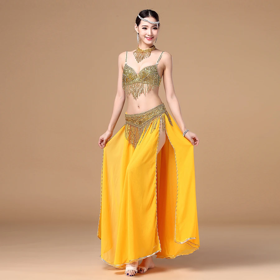 2019 Belly Dance Clothing 3pcs Outfit Women Costume Beads Bra Chiffon Long Skirt Belly Dance Costumes Set Bra Belt Skirt
2019 Belly Dance Clothing 3pcs Outfit Women Costume Beads Bra Chiffon Long Skirt Belly Dance Costumes Set Bra Belt Skirt