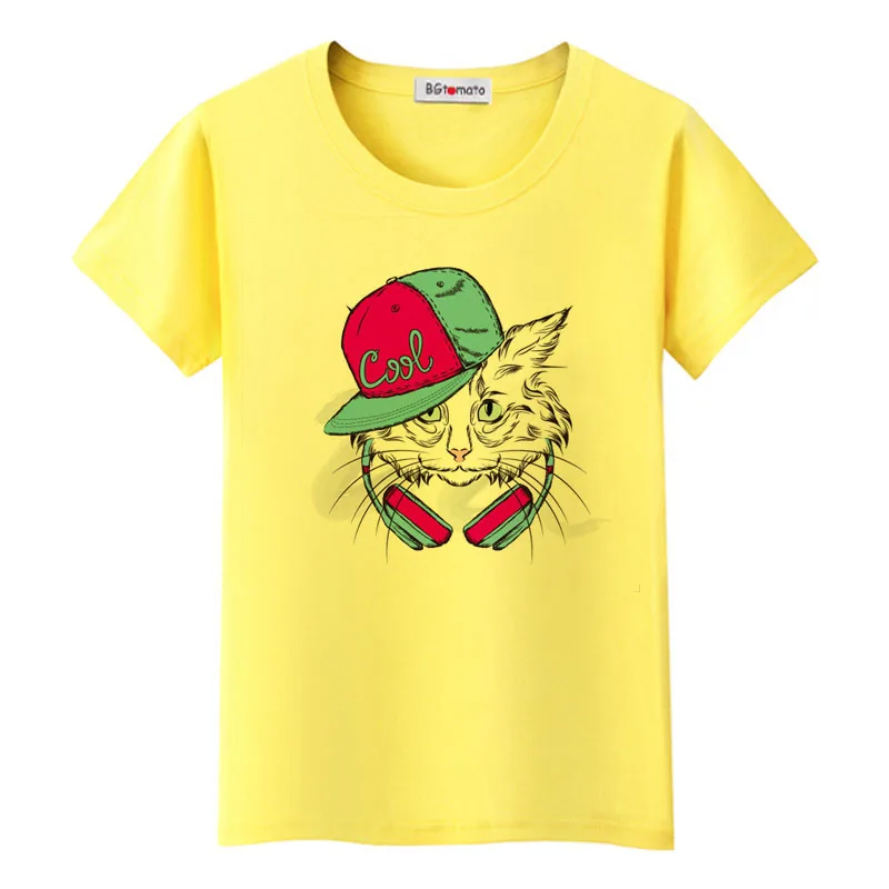 BGtomato Hip hop fashion cat t-shirt brand new design original tshirt for women Hot sale good quality casual top tees
BGtomato Hip hop fashion cat t-shirt brand new design original tshirt for women Hot sale good quality casual top tees